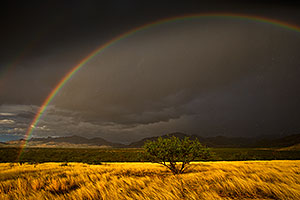 Rainbow over Santa Rita Mountains