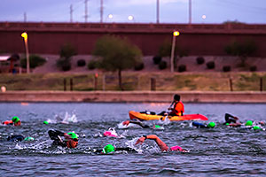 00:17:09 swimming at Ironman Arizona 2016