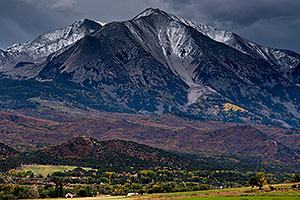 Fall colors at Mount Sopris, Colorado