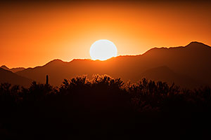 Sunset at Four Peaks, Arizona