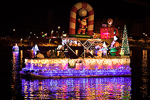 Boat #16 with Santa - Christmas Night Fever - at APS Fantasy of Lights Boat Parade