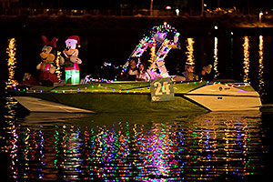 Boat #24 with Mickey and Minnie at APS Fantasy of Lights Boat Parade