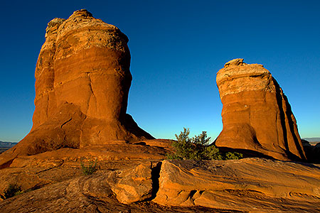 Remnants of an arch in Arches National Park 