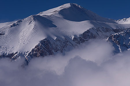Eastern Sierra Mountains in winter 