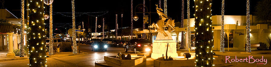 /images/500/2008-12-01-scotts-night-58665sp.jpg - #06292: Night traffic at Main St and Marshall … December 2008 -- Scottsdale, Arizona