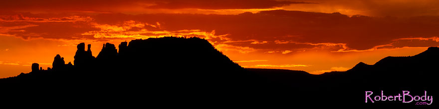 /images/500/2011-07-31-sedona-sunset-89426sp.jpg - #09393: Sunset west of Sedona … July 2011 -- Sedona, Arizona
