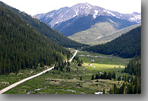 road from Twin Lakes to Independence Pass, Colorado