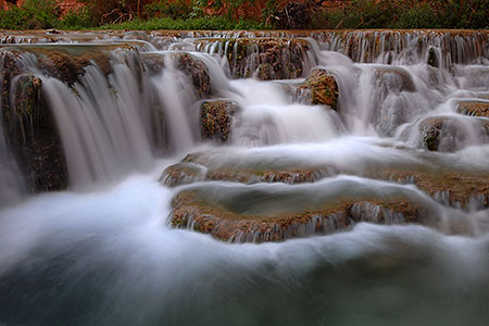 Second crossing (50 yards upstream) of Havasu Creek from Mooney Falls to Beaver Falls 