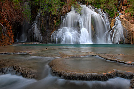 Images of Navajo Falls - 70 foot drop (21 m) 