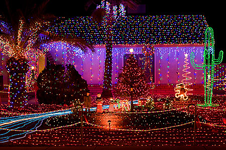 Christmas decorations in Chandler 
