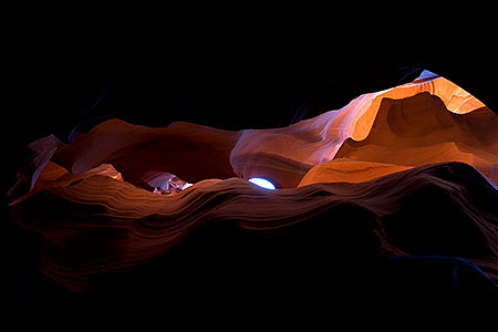Image of Monument Valley in Upper Antelope Canyon 
