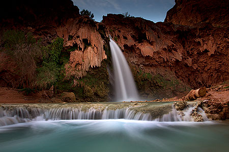 Havasu Falls at sunrise 
