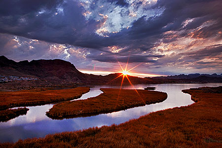 Sunset at Bill Williams River 