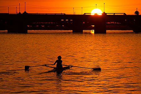 Sunset at Tempe Town Lake 