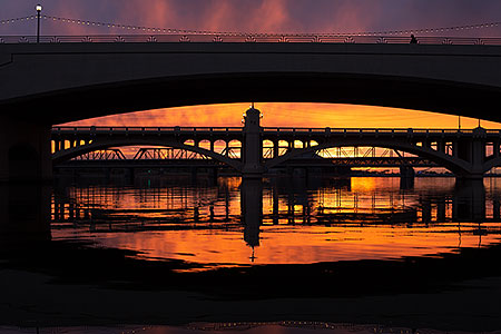 Sunset at Tempe Town Lake 