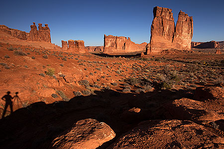 Courthouse Towers in Arches National Park 