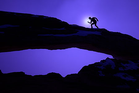 Sunrise at Mesa Arch in Canyonlands National Park 