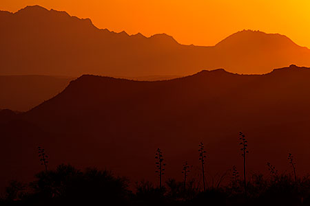 Sunset at Fish Creek Hill in Superstitions 