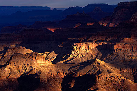 Morning at Navajo Point at Grand Canyon 