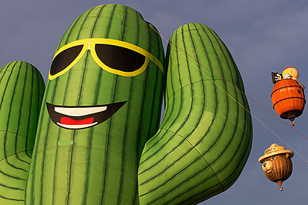 Saguaro Grande and balloons in Lake Havasu 