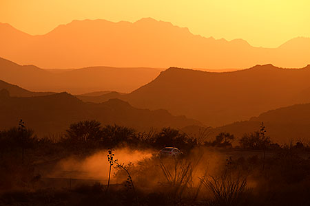 Sunset in Superstitions, Arizona 