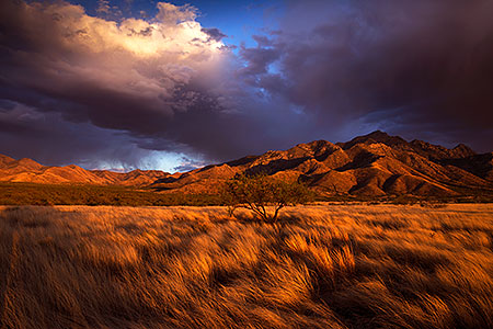 Clouds over Santa Rita Mountains 