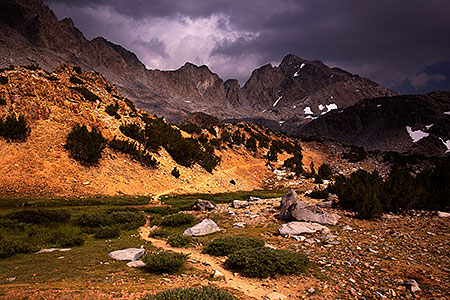 Bishop Pass in Eastern Sierra, California 