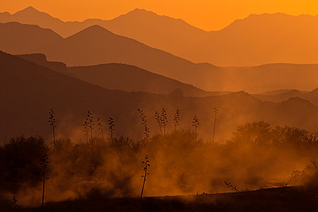 Sunset in Superstitions, Arizona 