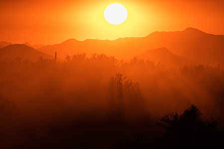 Sunset at Four Peaks, Arizona 