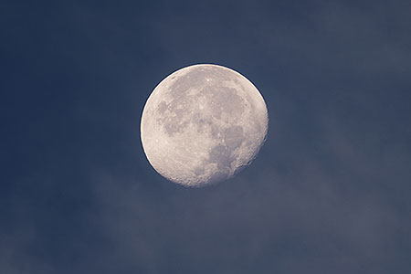 Moon by Picacho Peak 